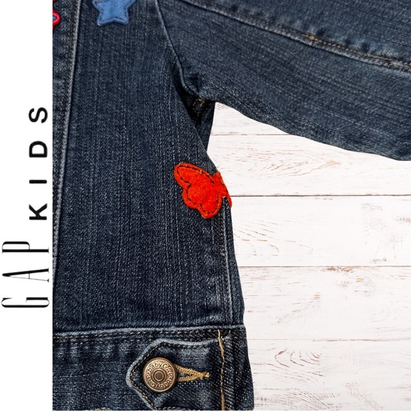 Baby Gap Toddler Dark Denim Patchwork Jacket with Pockets / Size 18-24 mo - Picture 8 of 9